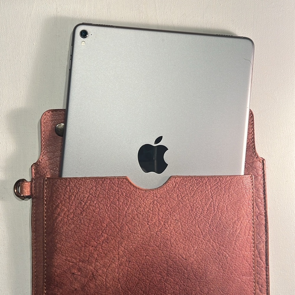 Free People Brown Leather Tablet Case